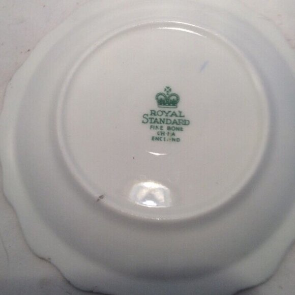 2 Mast Ship Brig Schooner Trinket Dish Royal Standard Fine Bone China England - Picture 5 of 6